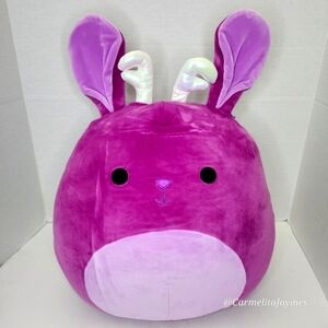 MARIA DEL MAR 🐰 14" Purple Jackalope w Iridescent Antlers Squishmallow ☆ NWT ☆